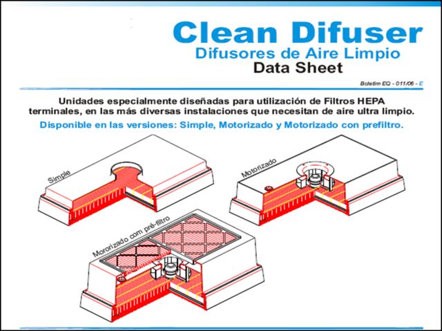 FILTROS DE AIRE DIFUSORES DE AIRE LIMPIO